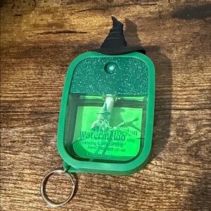 Green Witch Hat Hand Sanitizer Holder